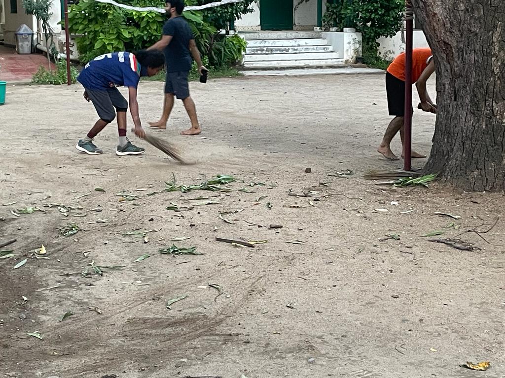 Swachh Bharat Movement in the wake of Gandhi Jayanti, 2023 - Campus Cleaning Activities by Students